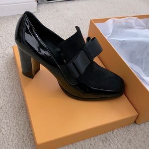 COPY - Brand new Loafer style chunky heels with red bottom